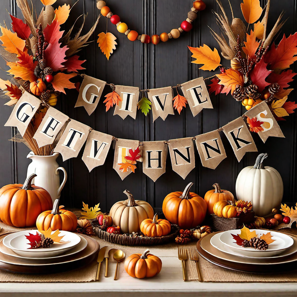 Festive Banners: Crafting Unique Thanksgiving Banners