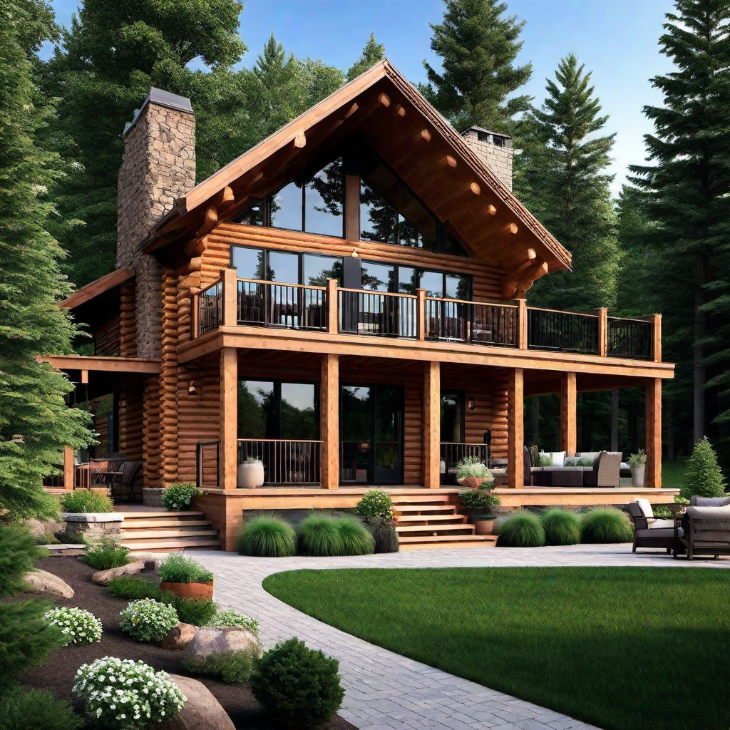 Outdoor Living: Deck and Patio Ideas for Log Cabin Exterior