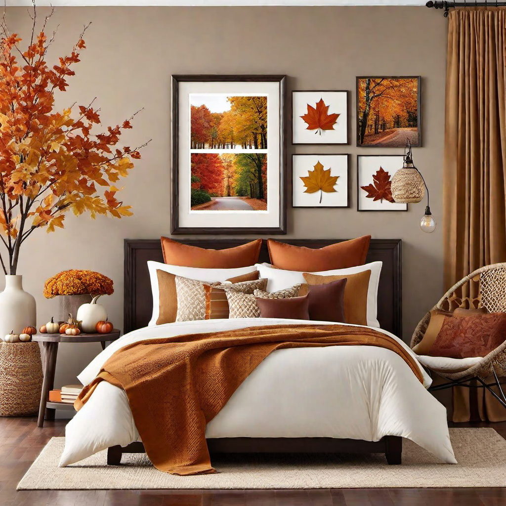 Gallery Wall: Framed Autumnal Artwork