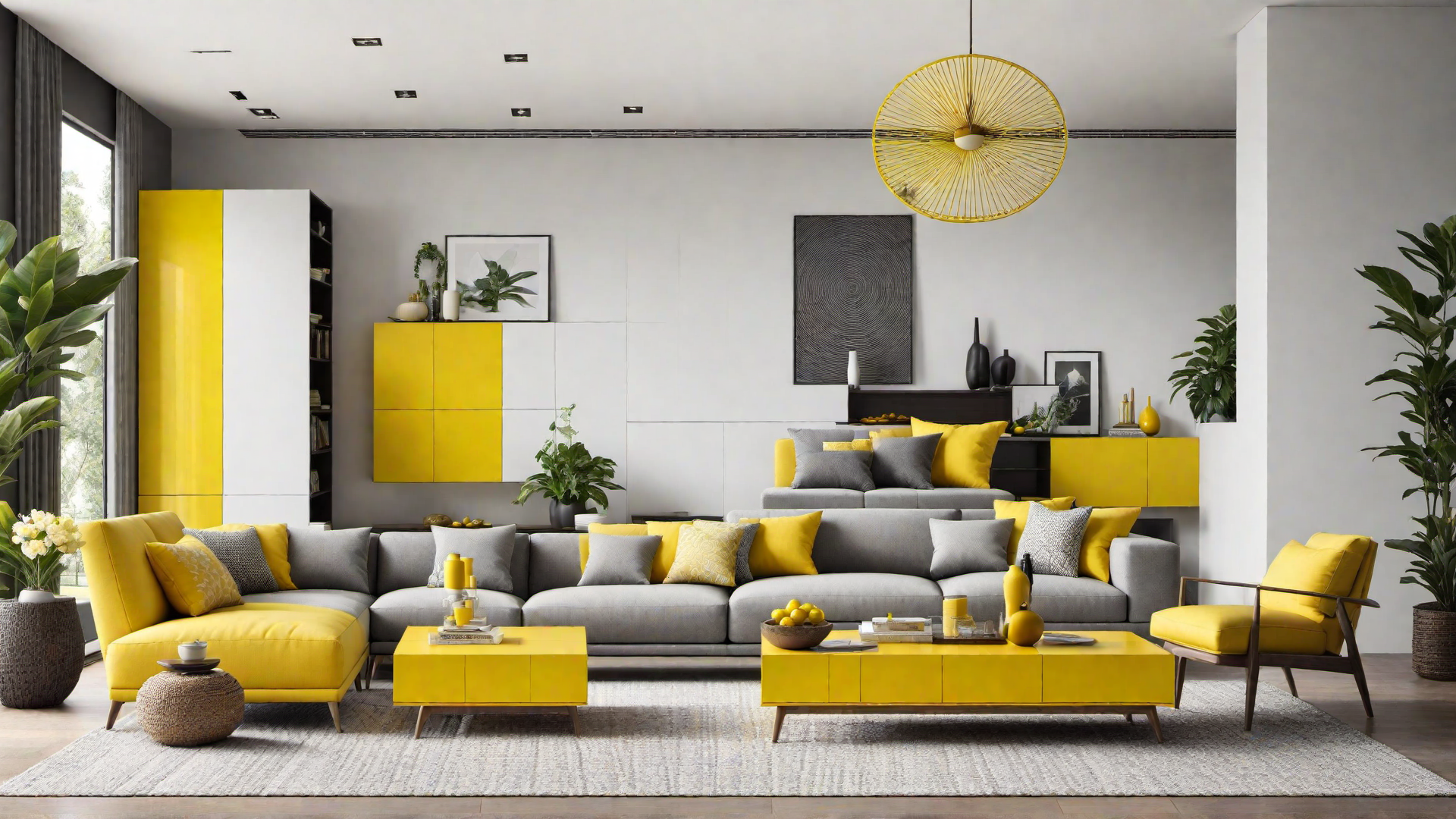 Modern Yellow: Minimalist Design with Yellow Accents