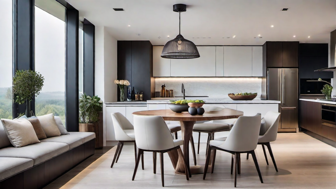 Cozy Corner: Breakfast Nook in a Modern Kitchen