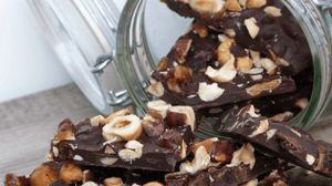 Easy Keto Hazelnut Coco-Chocolate Bark Recipe