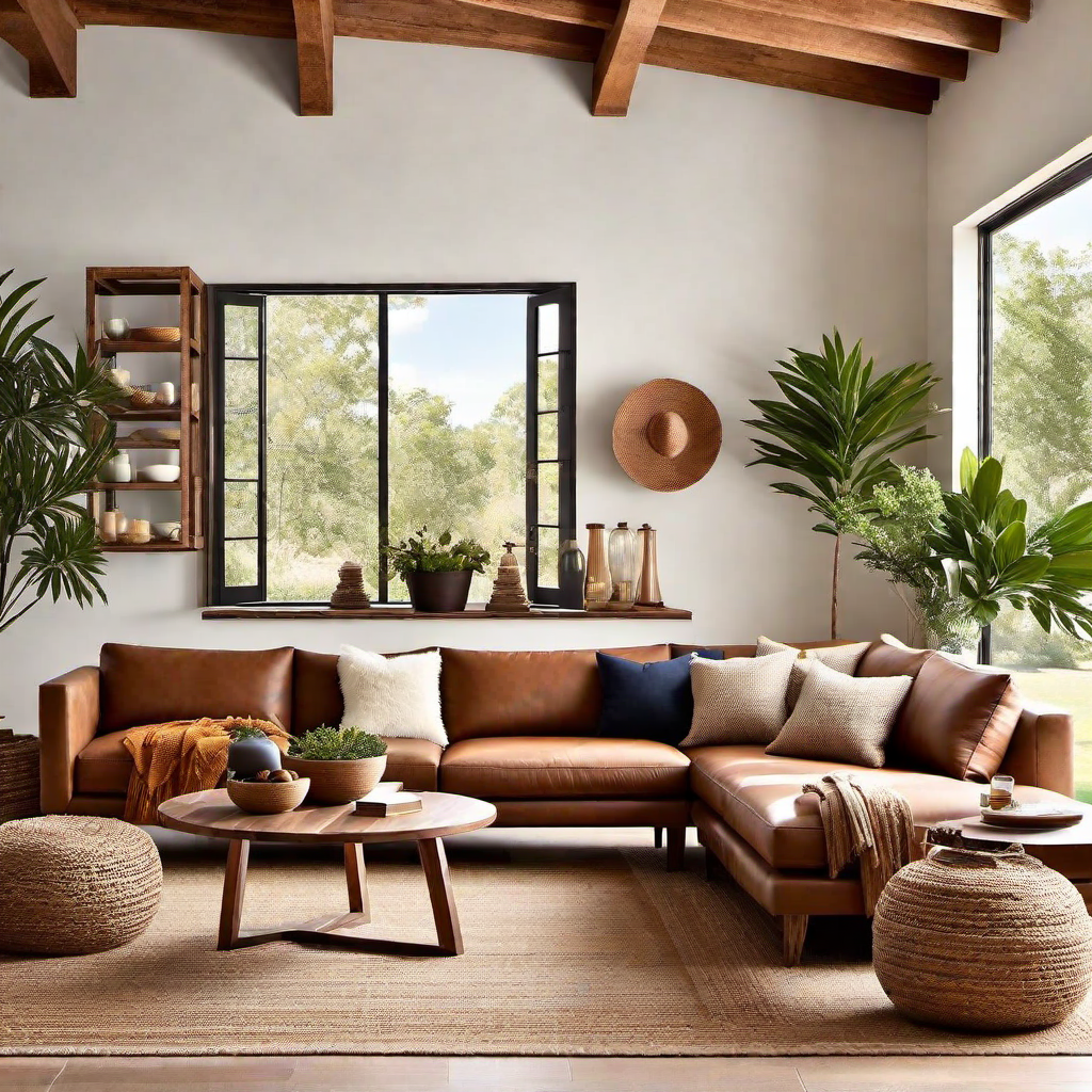 Rural Retreat: Cozy Home Living Room with Countryside Feel