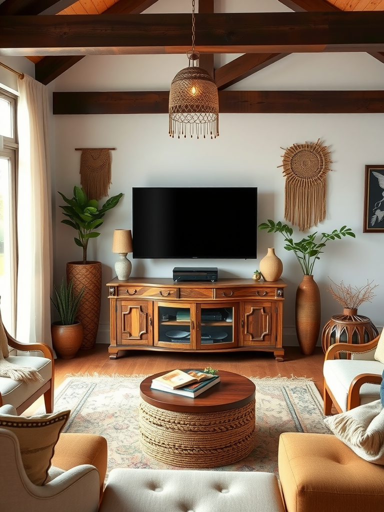 Boho Chic Entertainment Center: Vintage TV Stands