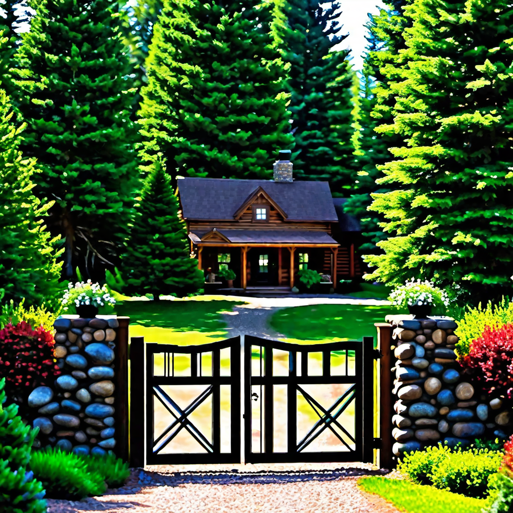 Log Cabin Entry Gates: Making a Grand Entrance