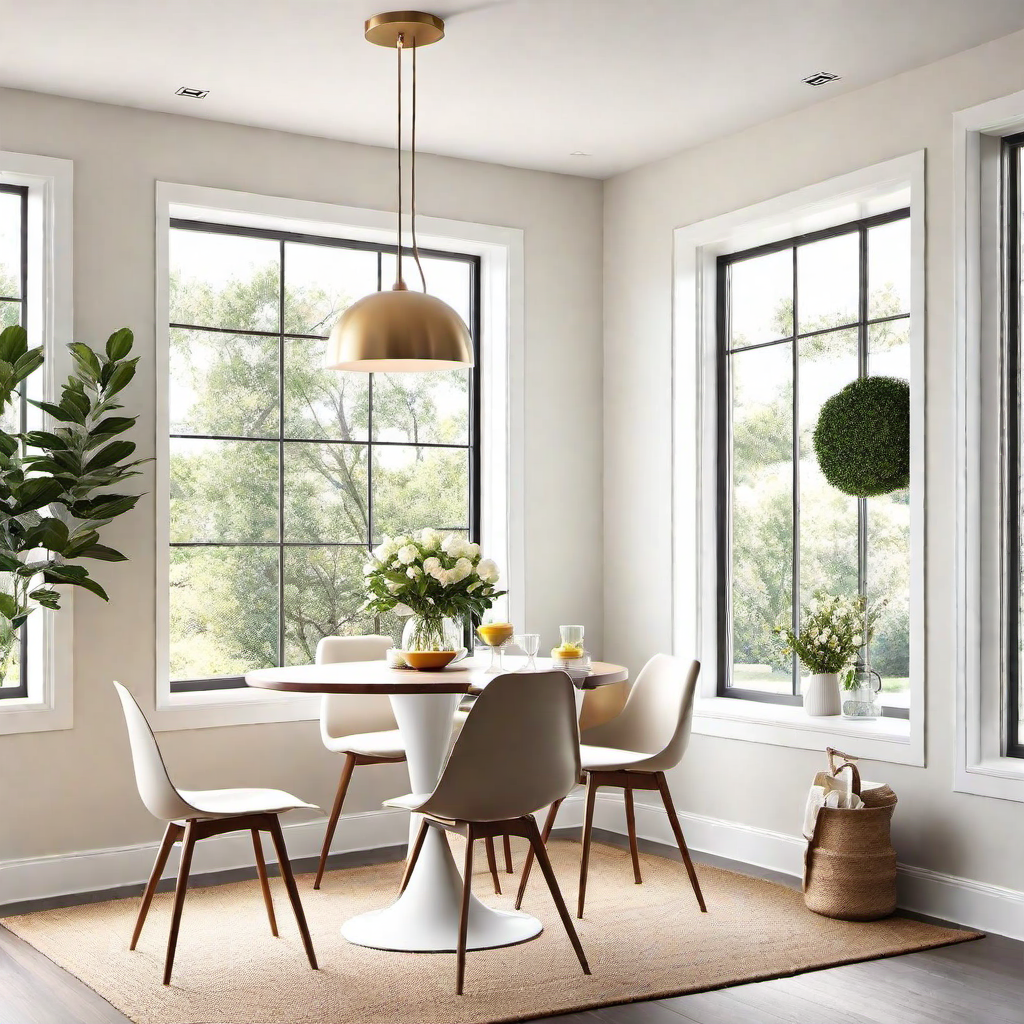 Minimalist Breakfast Nook: Cozy Eating Area in a Minimalist Kitchen