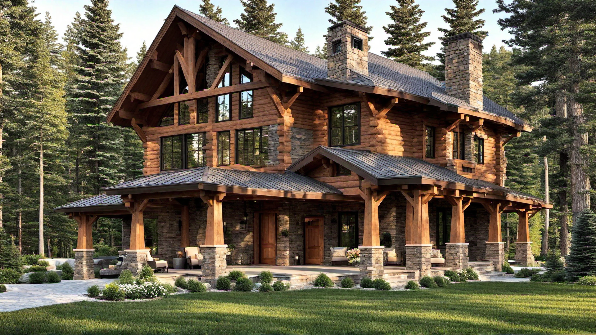 Rustic Elegance: Combining Wood and Stone for a Timeless Look