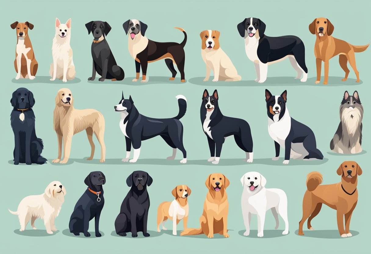 Various dog breeds with vet-approved alternatives. Avoid popular breeds. Show diversity and healthy options