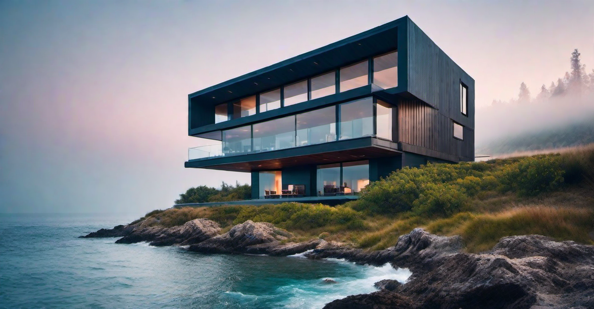 Minimalist Seaside Escape: Contemporary Vacation Home