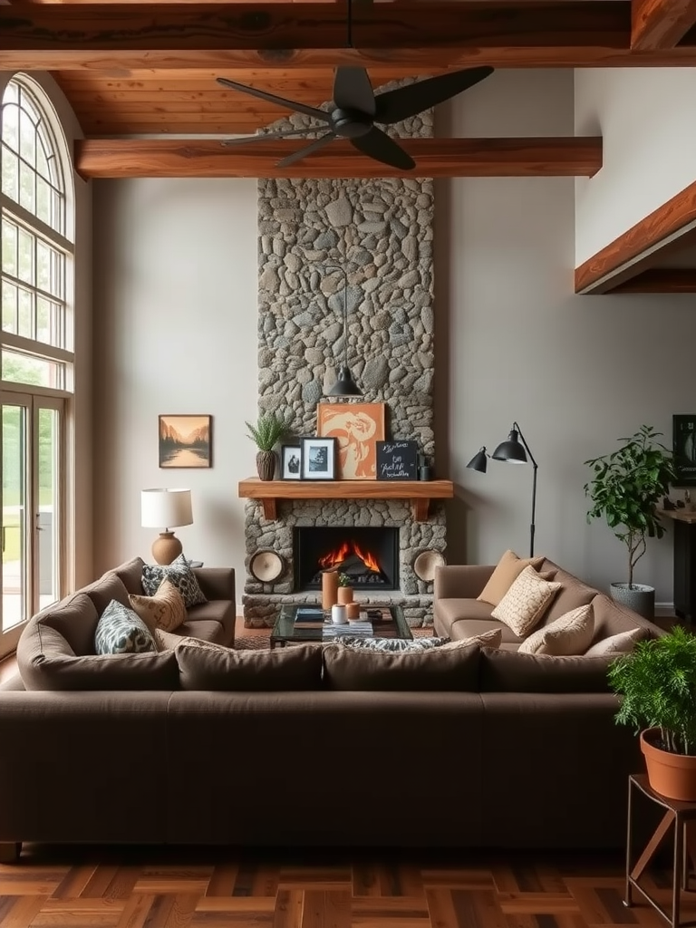 Rustic Stone Accent Wall
