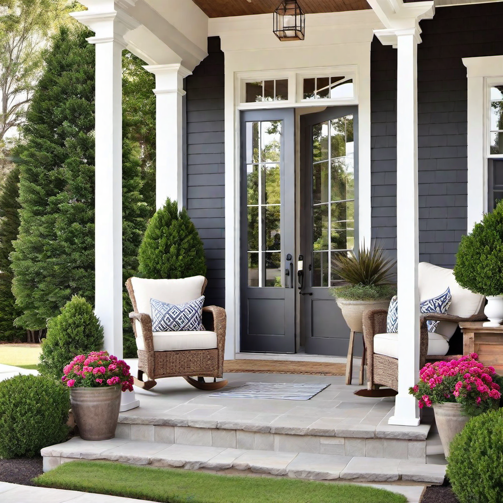 Front Porch Welcome: Inviting Entryways on Farmhouse Exteriors