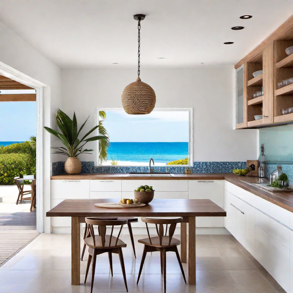 Seaside Escape: Eclectic Kitchen Beach House
