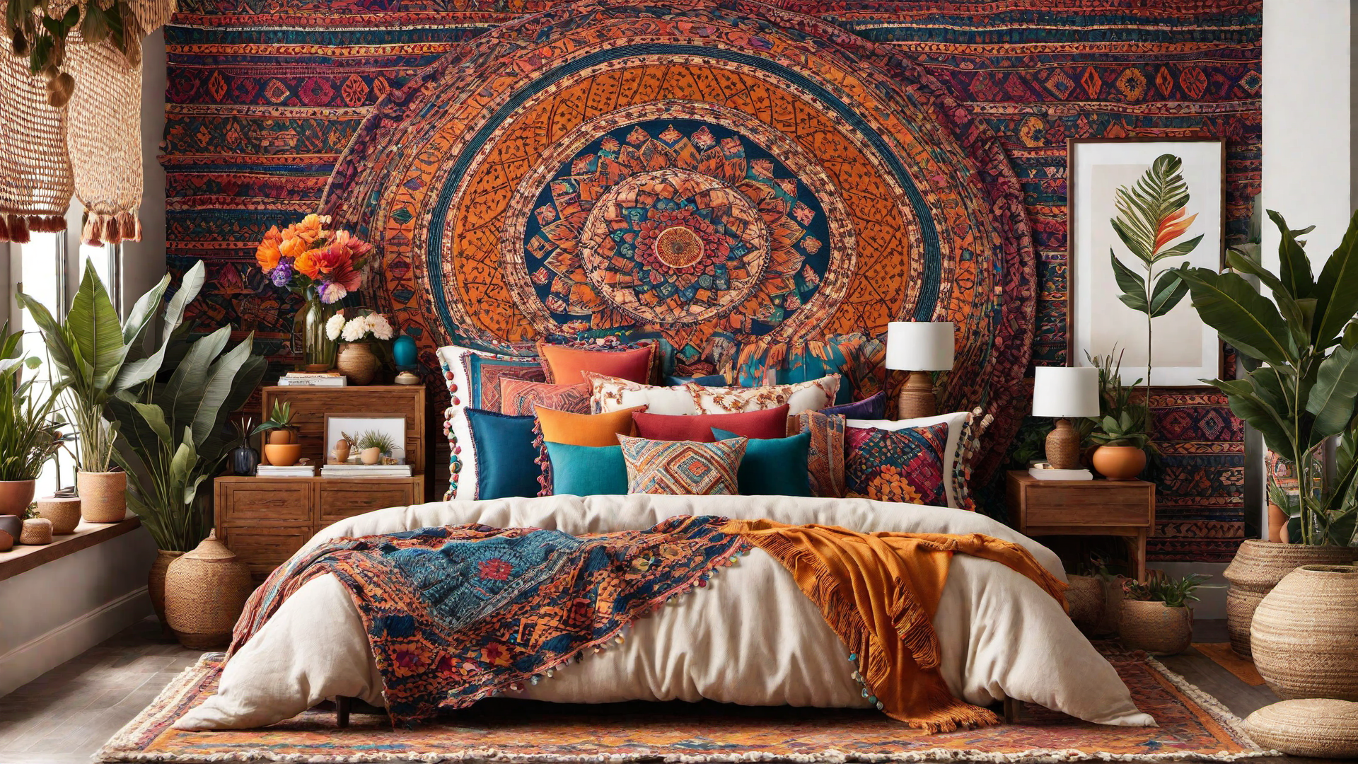 Boho Wallpaper: Bold Patterns for Walls
