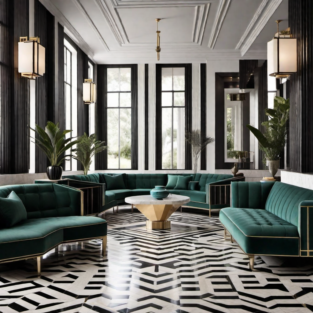 Art Deco Geometrics: Angular Shapes and Lines