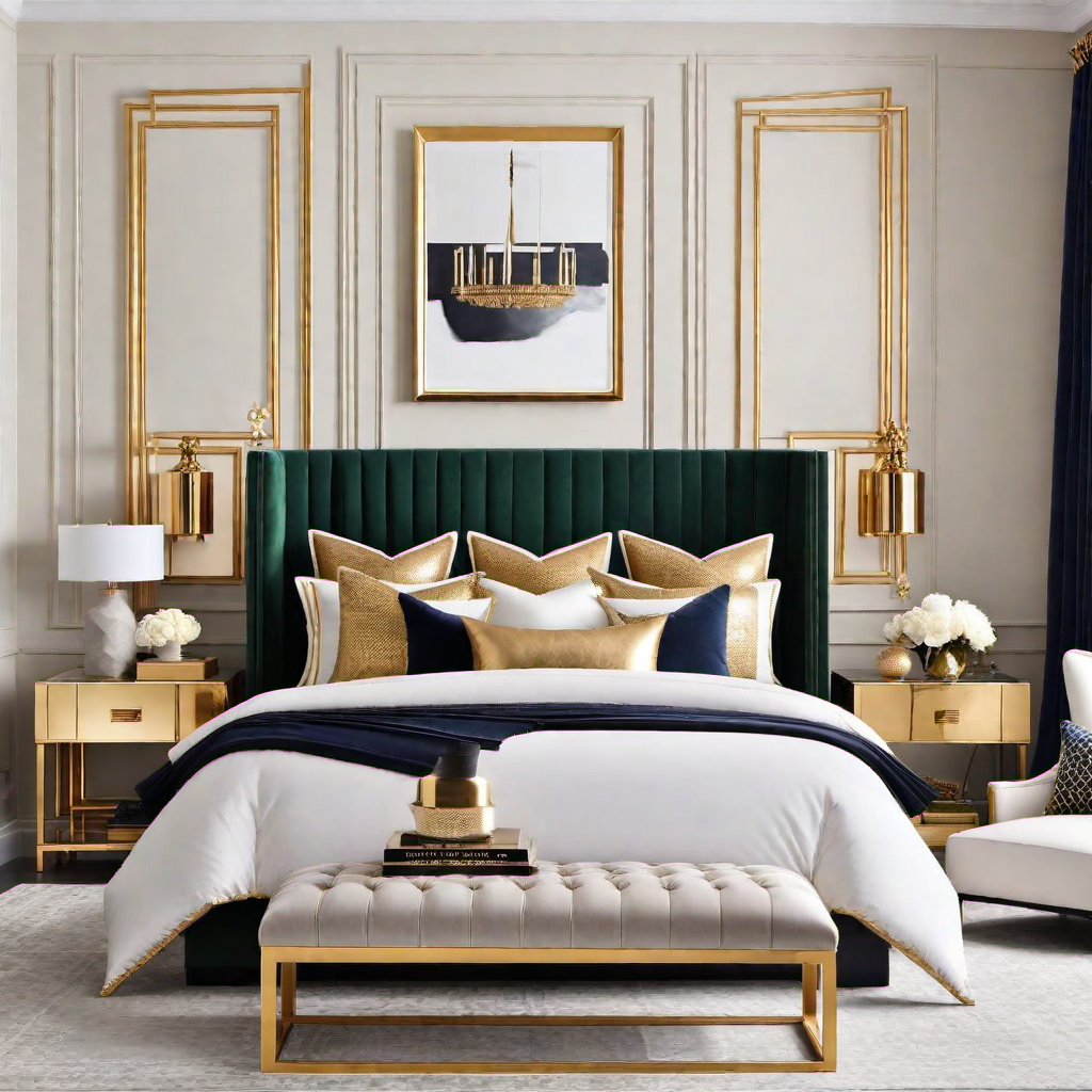 Gilded Glamour: Moody Home Decor with Gold Accents