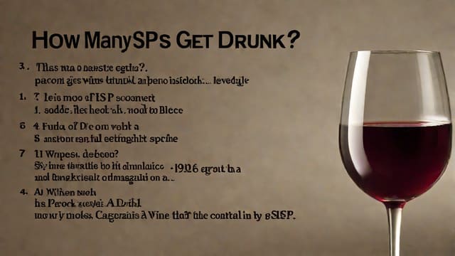 How Many Sips Of Wine To Get Drunk