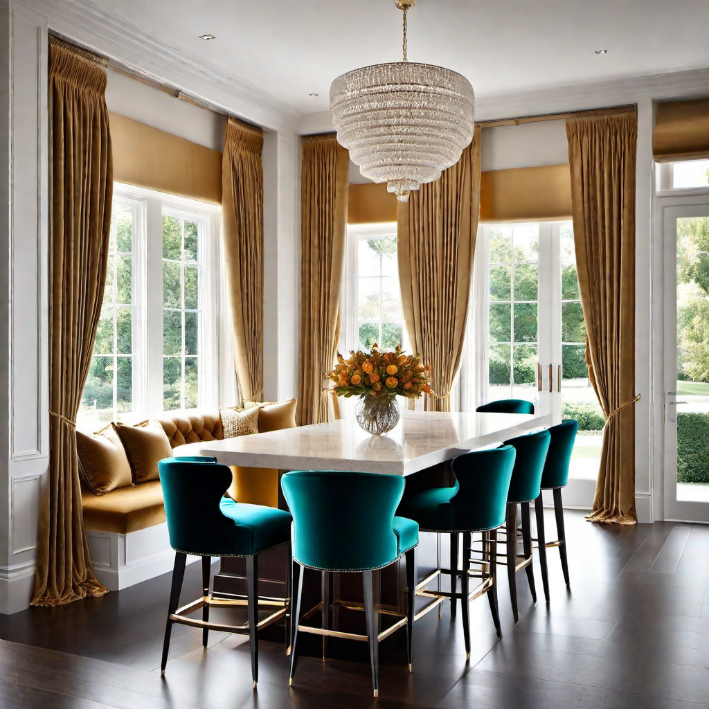 Rich and Refined: Incorporating Luxurious Fabrics in the Kitchen