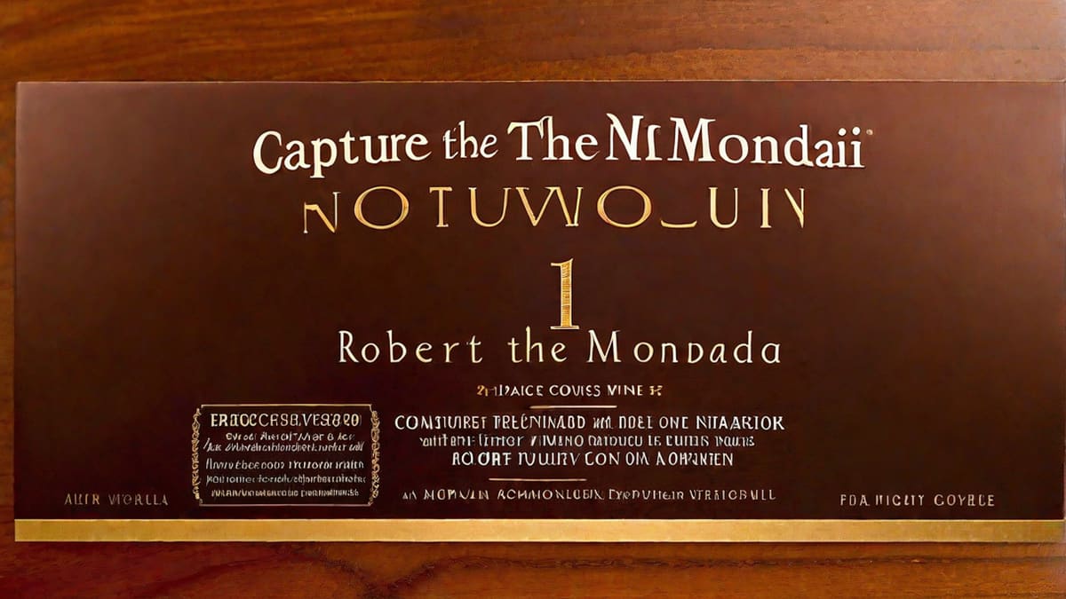 Is Robert Mondavi Wine Good