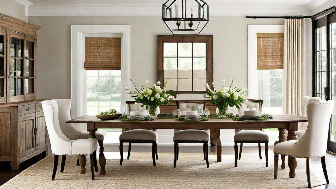 Farmhouse Chic: Stylish Dining Room Reclaimed Wood Buffet