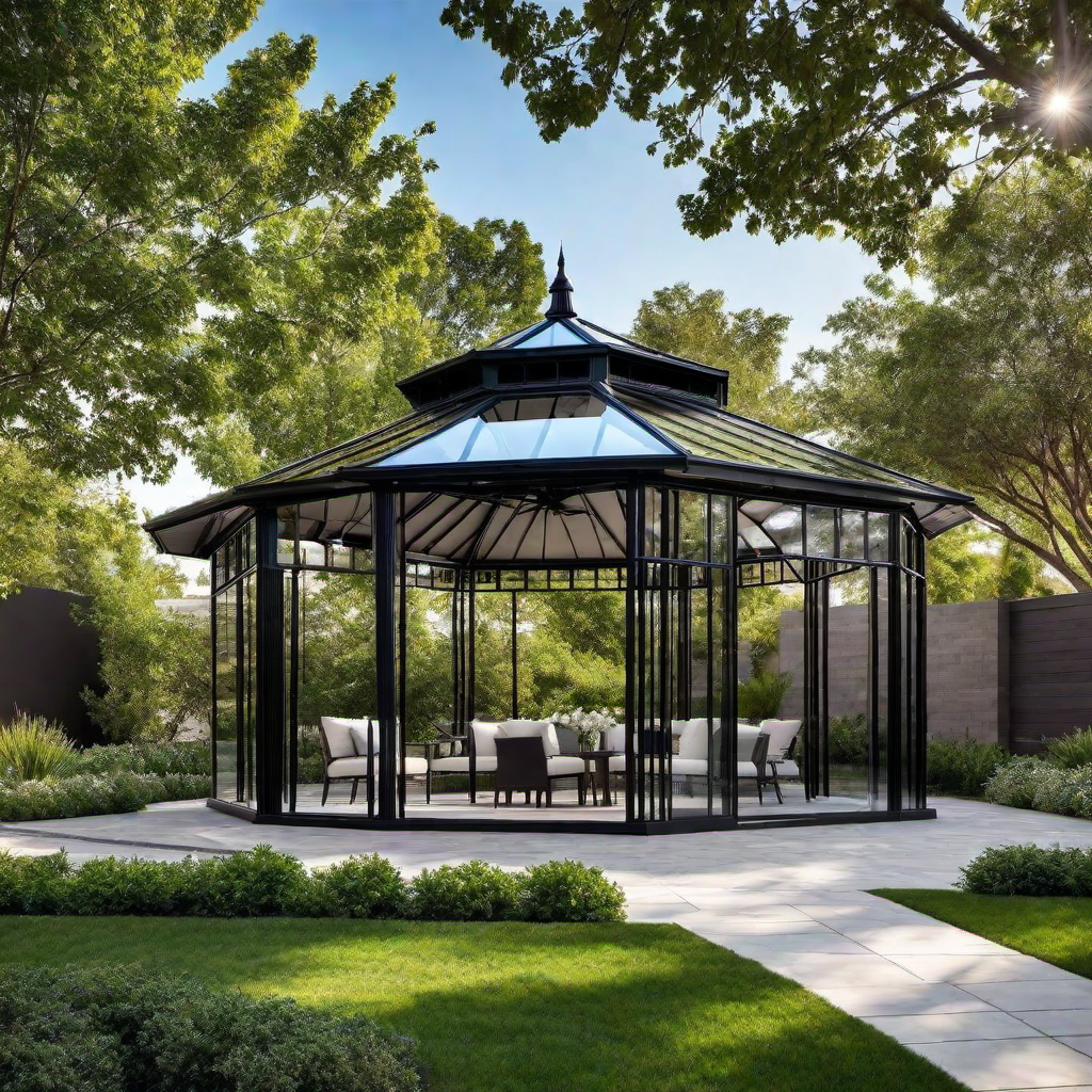 29. Urban Oasis: Contemporary Gazebo Ideas for City Dwellers