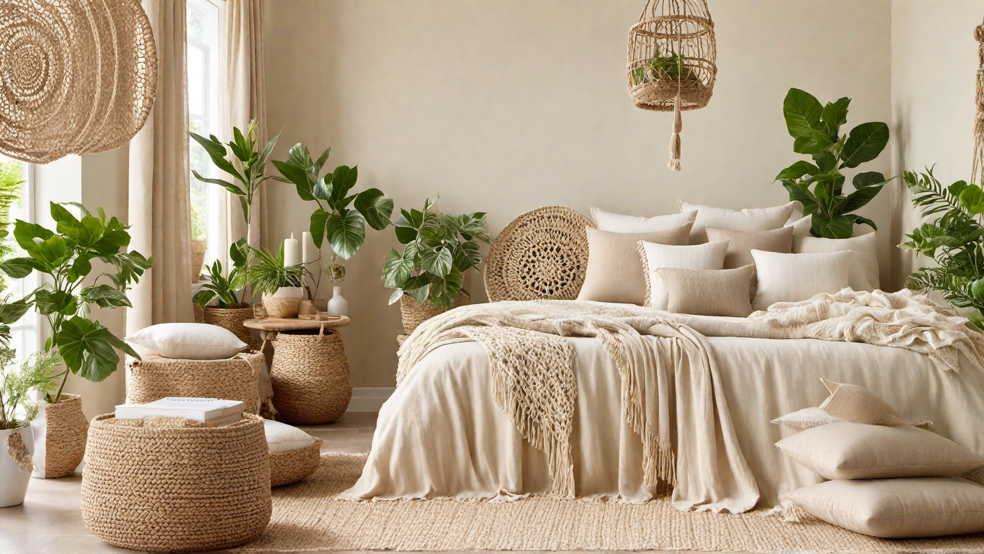 Calm Oasis: Neutral Boho Tones