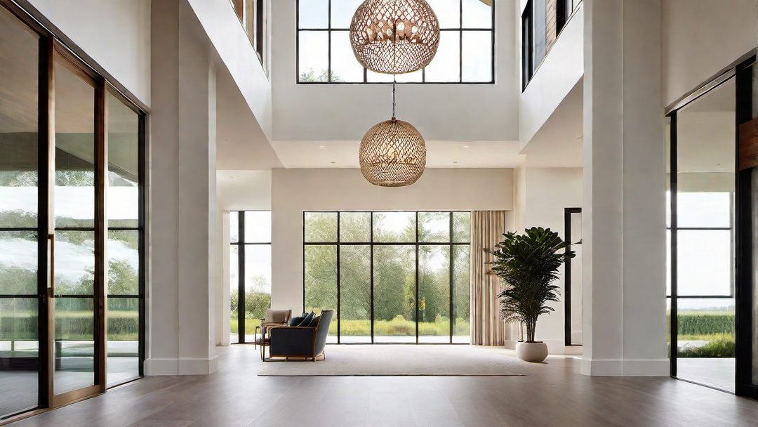 Natural Light: Floor-to-Ceiling Windows and Open Space