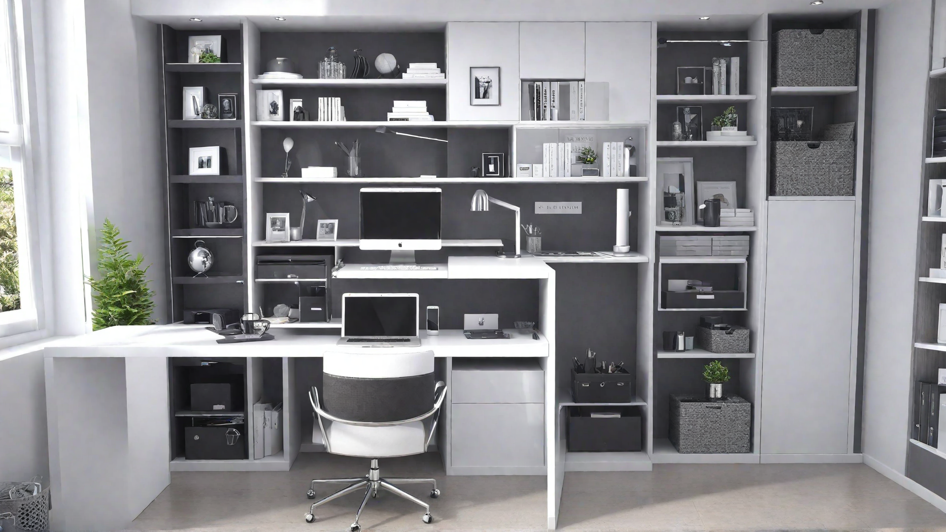 Hidden Compartment Desks for Clutter-Free Look