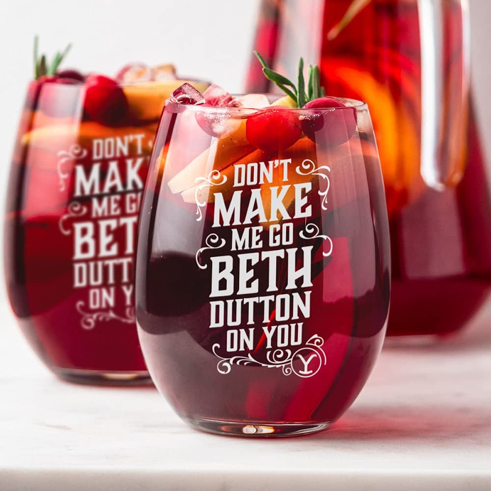 Yellowstone Wine Glass