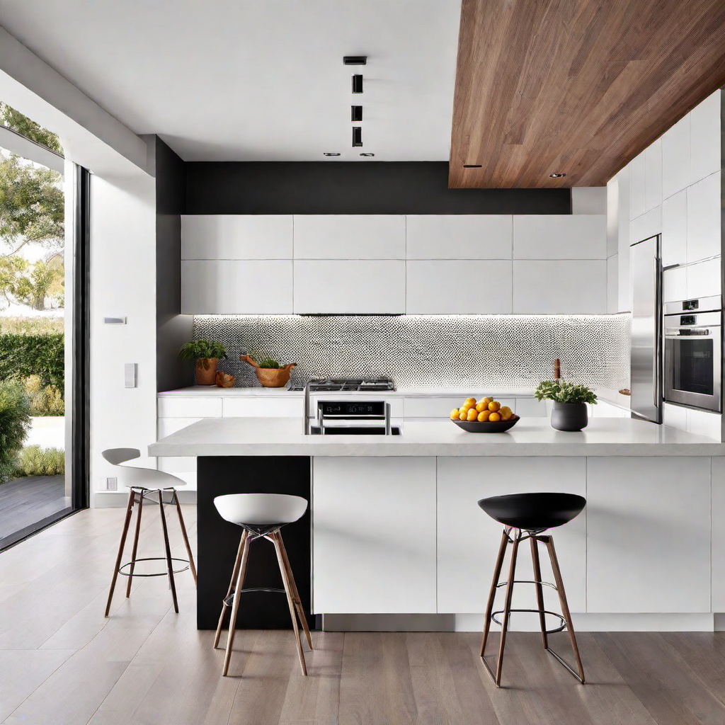 Open Concept: Modern Minimalist Kitchen Layout