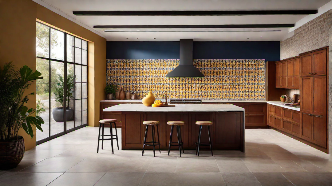 Mediterranean Influence: Tiles and Warm Colors in Kitchen Design