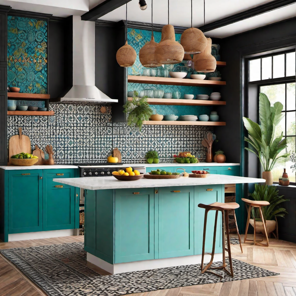 Boho Chic: Eclectic Kitchen Free-Spirited Style