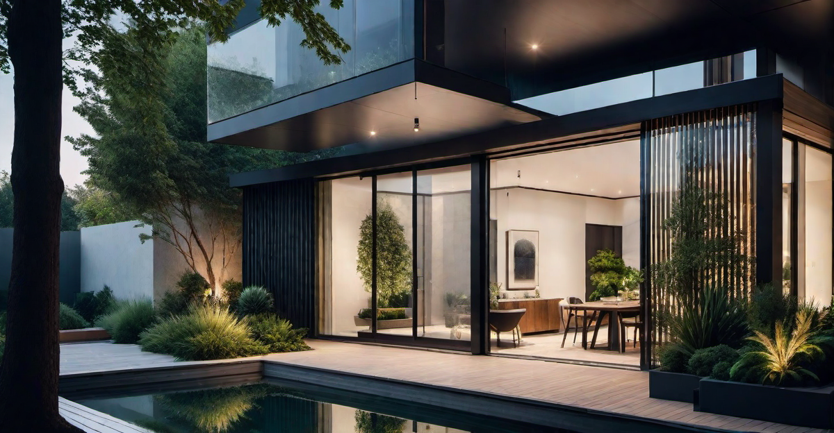 Contemporary Oasis: Minimalist Small Garden House Design