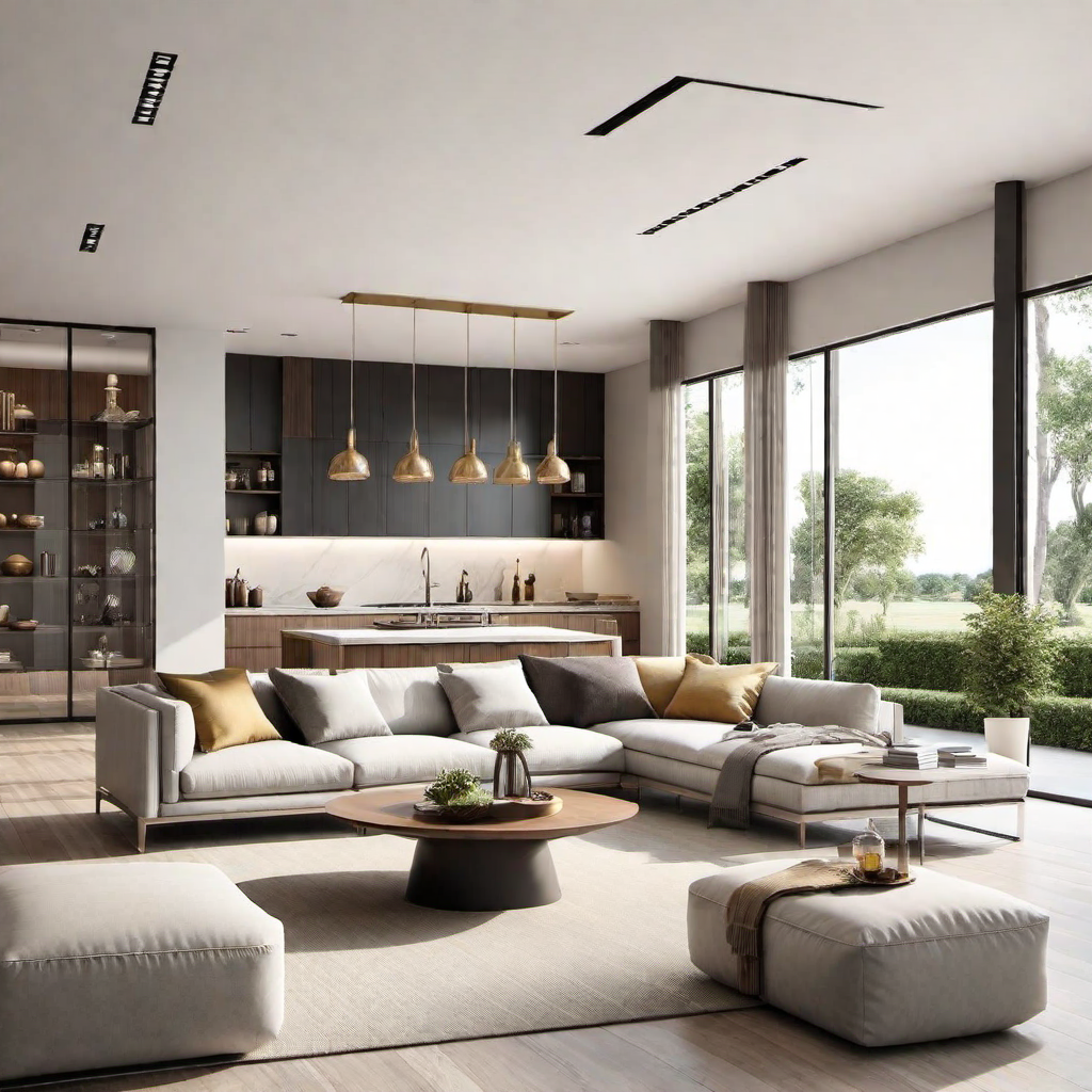 Open Space Concept: Airy and Light Western Interior Design