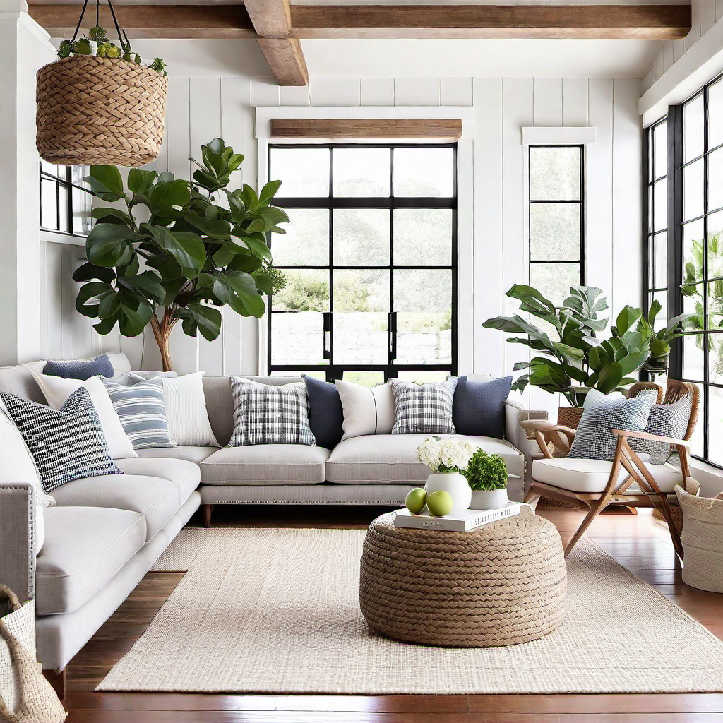 Farmhouse Chic: Shiplap Walls and Cozy Textures