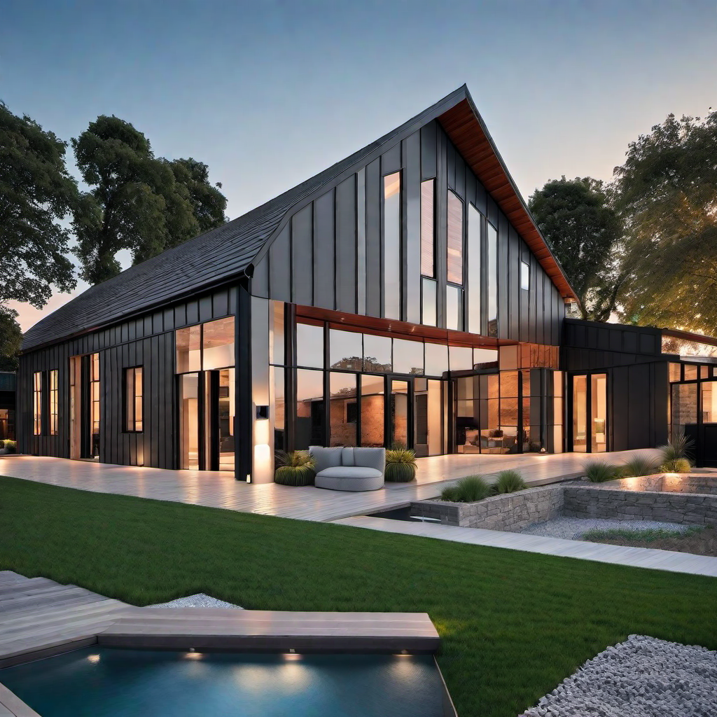 Minimalist Approach: Clean Lines and Simple Details in Modern Barn Houses