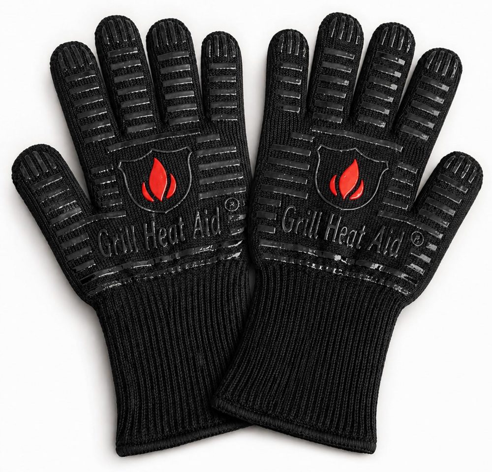 GRILL HEAT AID heat proof grill gloves