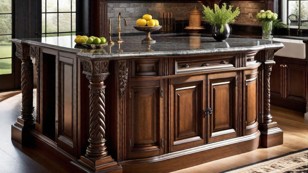 Victorian Era Inspired Kitchen Island