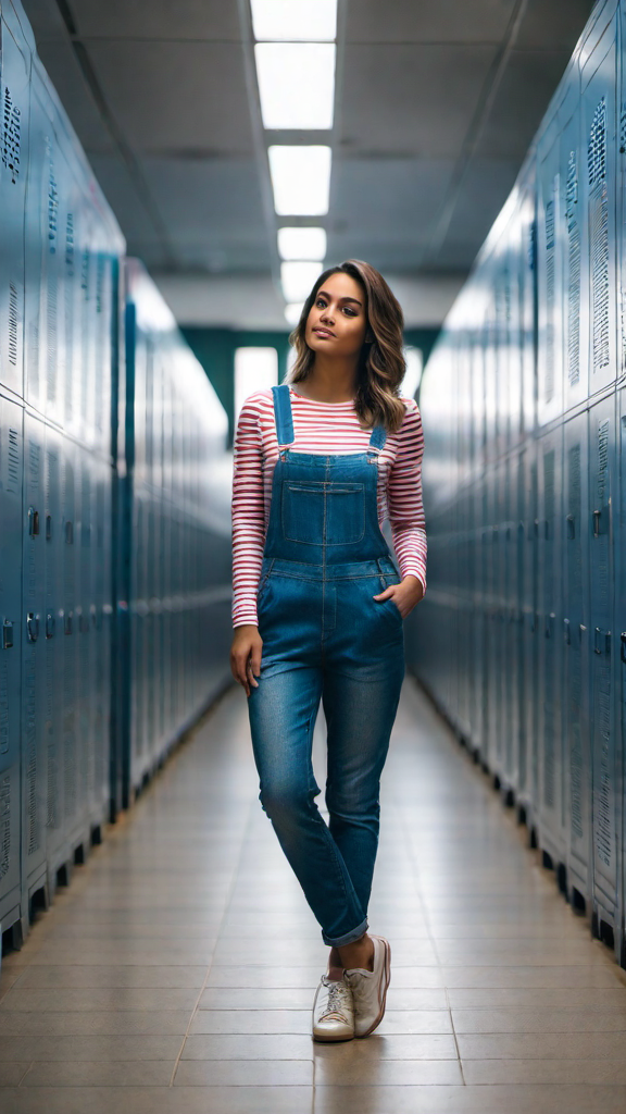Cute Overalls with a Cozy Long Sleeve