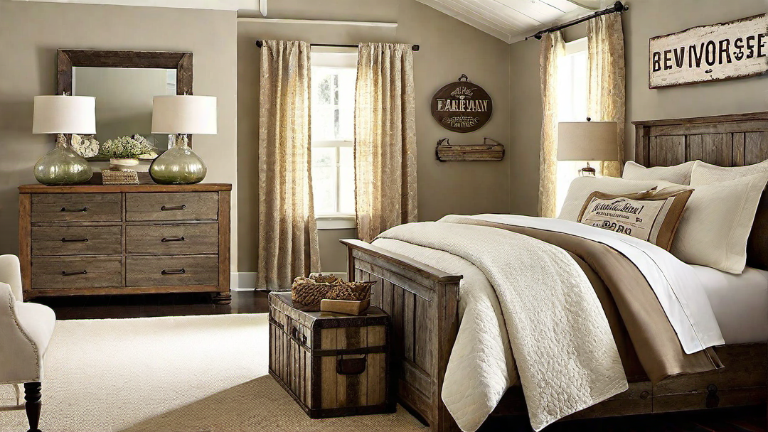 Charming Details: Vintage Signs and Rustic Wall Decor