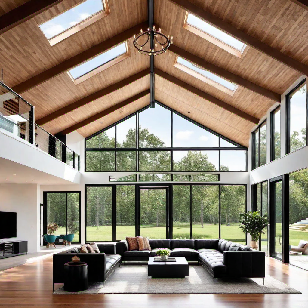 Light and Airy: Skylights and Windows in Modern Barndominium Interiors