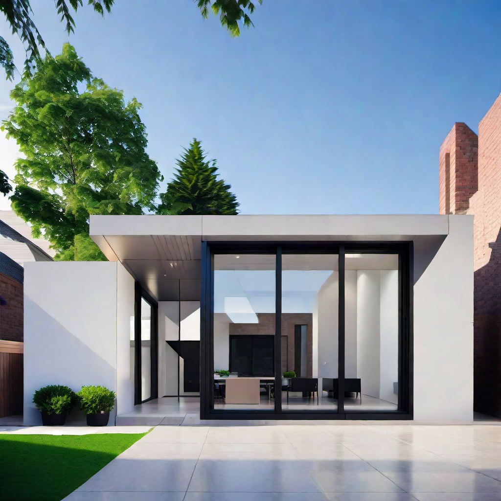 Cubic Form: Modern Cube House Exterior