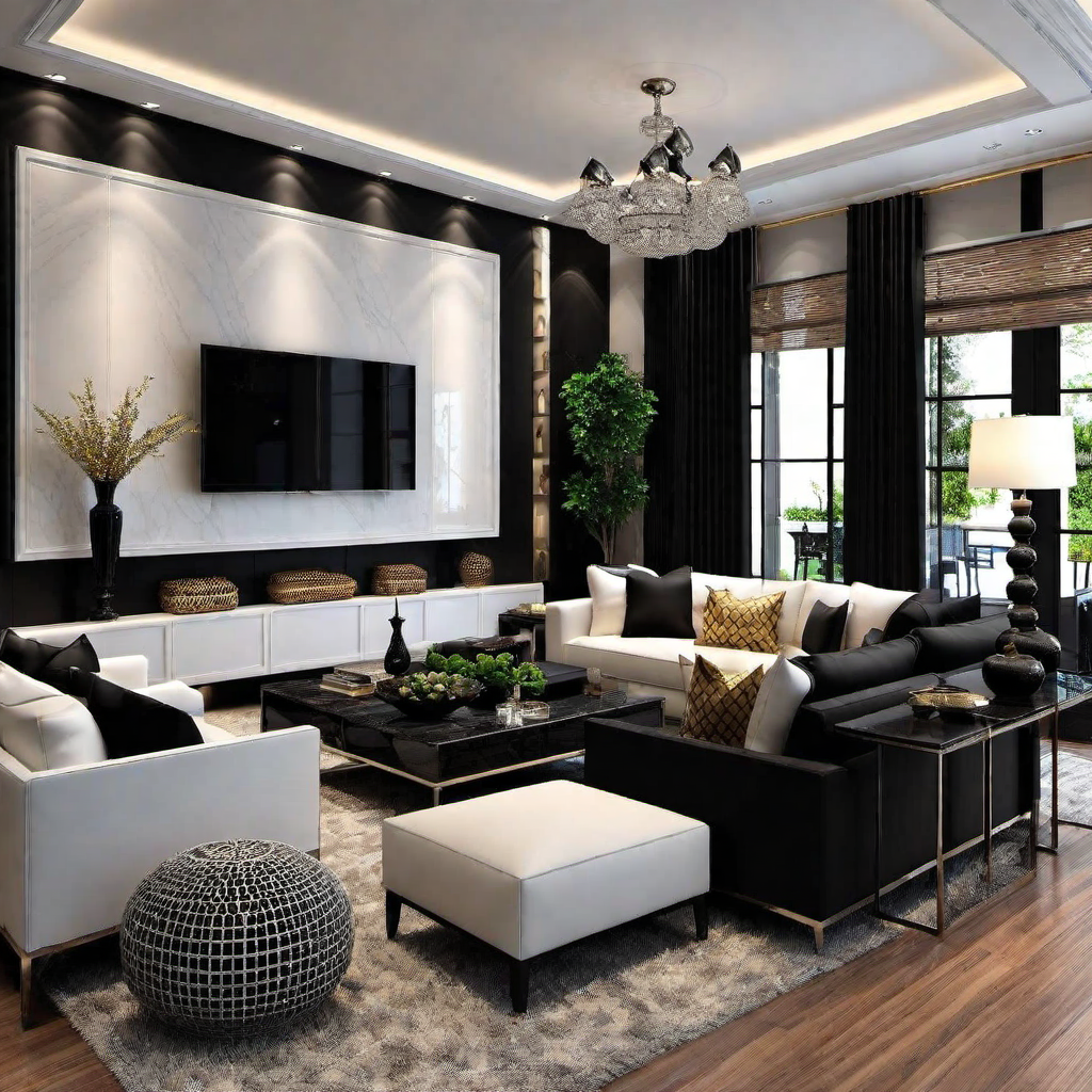 Art Deco Inspiration: Glamorous Black Accent Wall