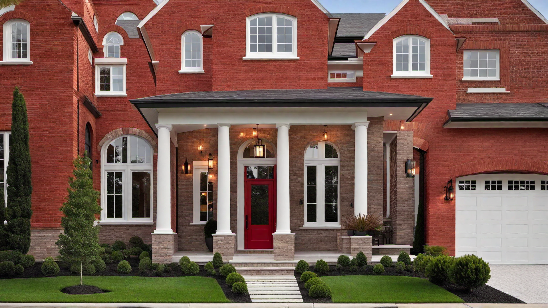Bold Brick Red Facade