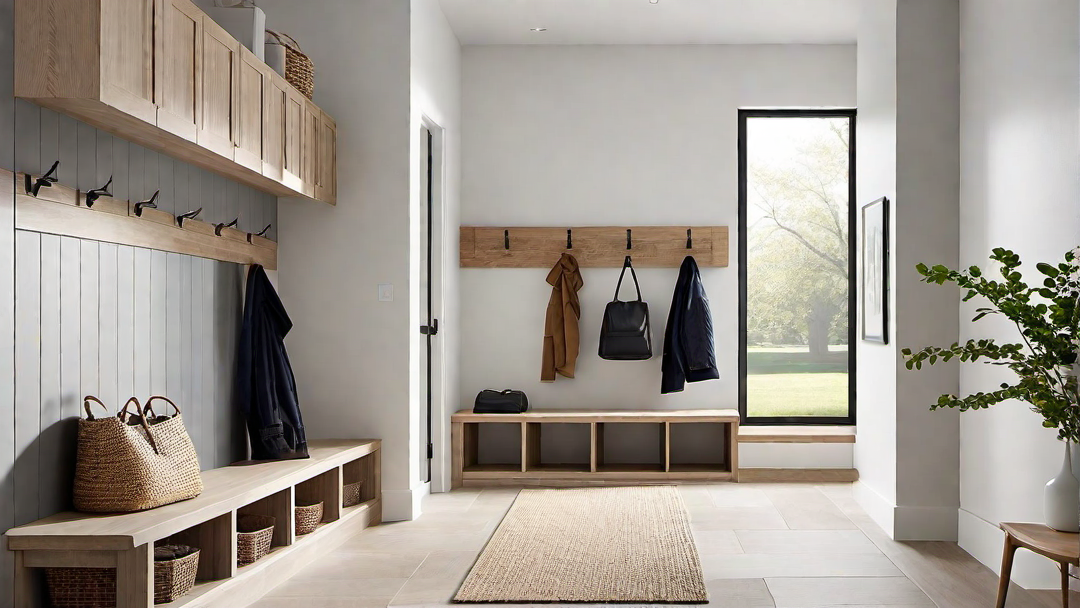 Sleek and Modern: Minimalist Mudroom Design