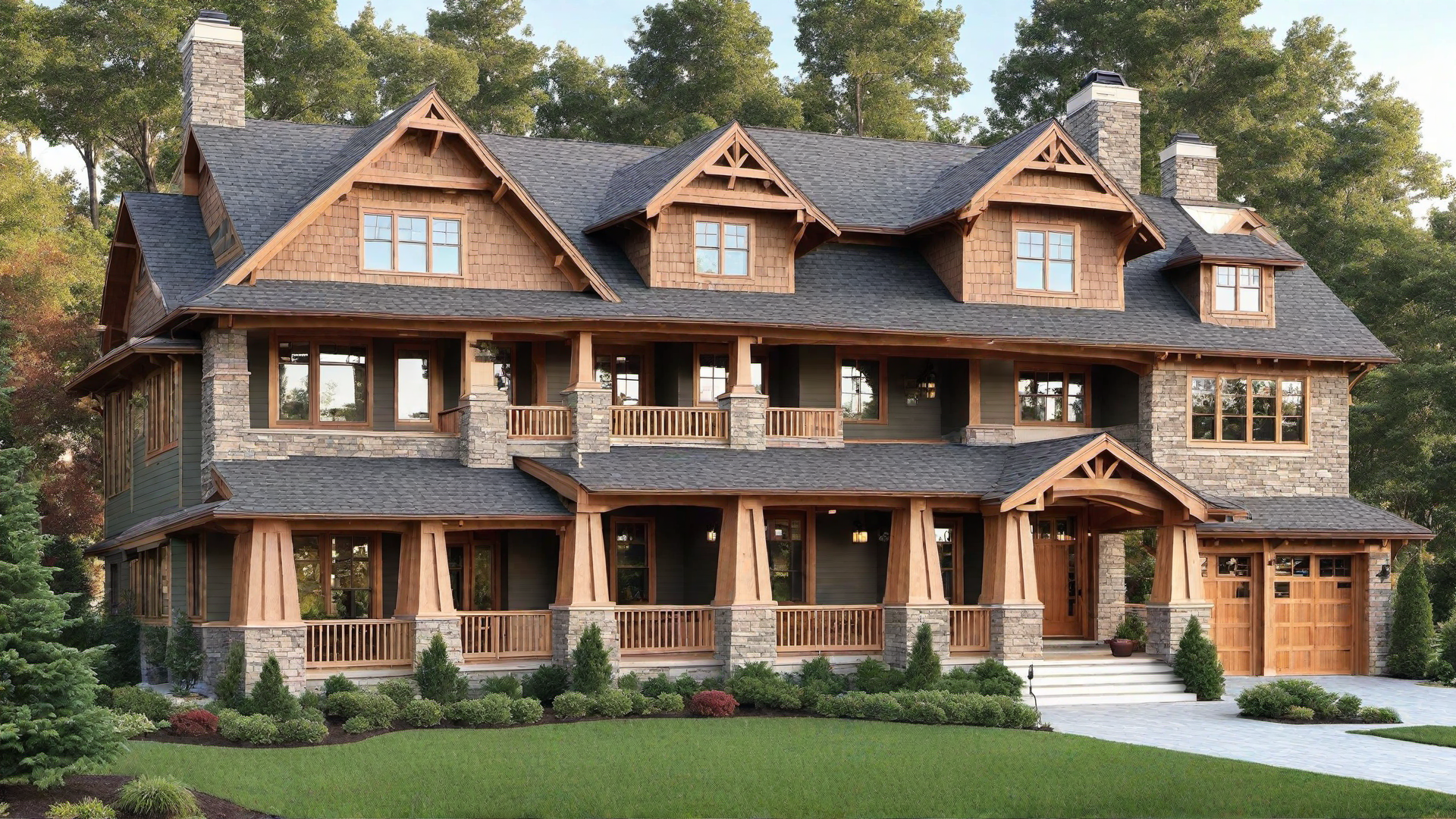 Craftsman Home with Dormer Windows
