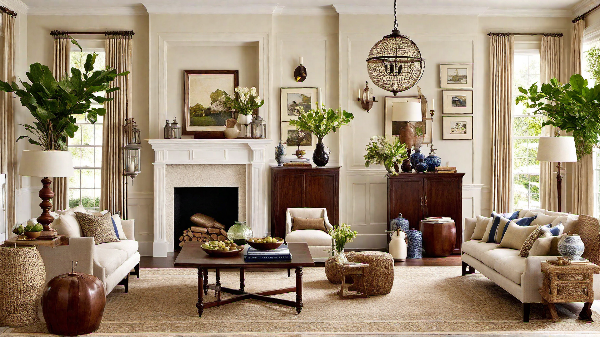 Heritage Colors: Deep Blues and Earthy Hues in Colonial Design