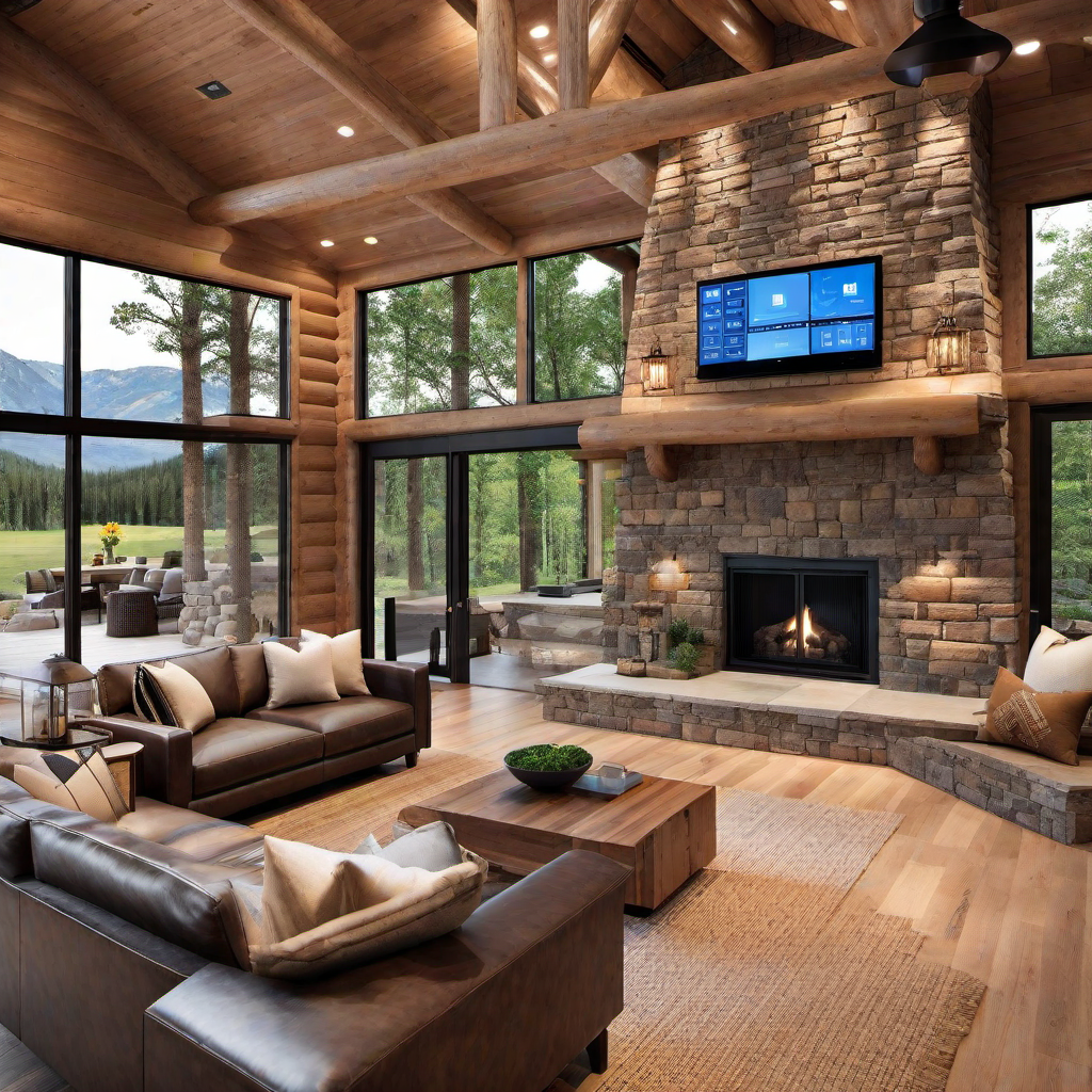 Log Cabin Technology Integration for Modern Living