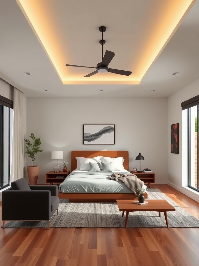 Masculine Mid-Century Modern Bedroom Ideas