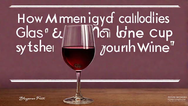 How Many Calories In A Cup Of Wine