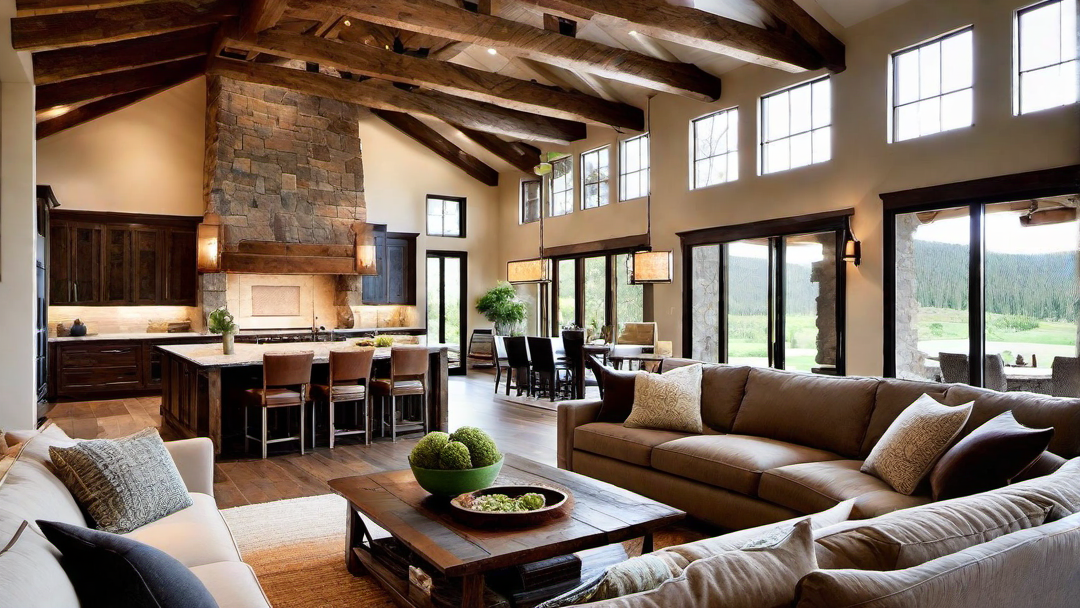 Spacious Layout: Open Floor Plan in Ranch Style Great Room
